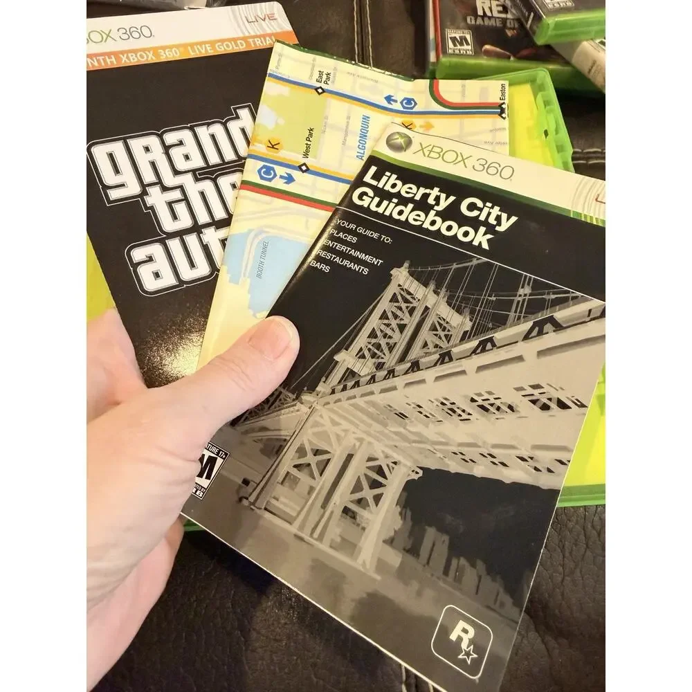 2008 XBOX 360 GRAND THEFT AUTO IV COMPLETE IN BOX With Map And Guidebook